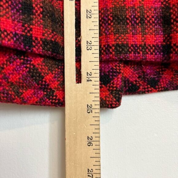 VTG 80s Holt Renfrew Hardy Amies Womens M Plaid Double Breasted Blazer Jacket Re - Picture 9 of 15